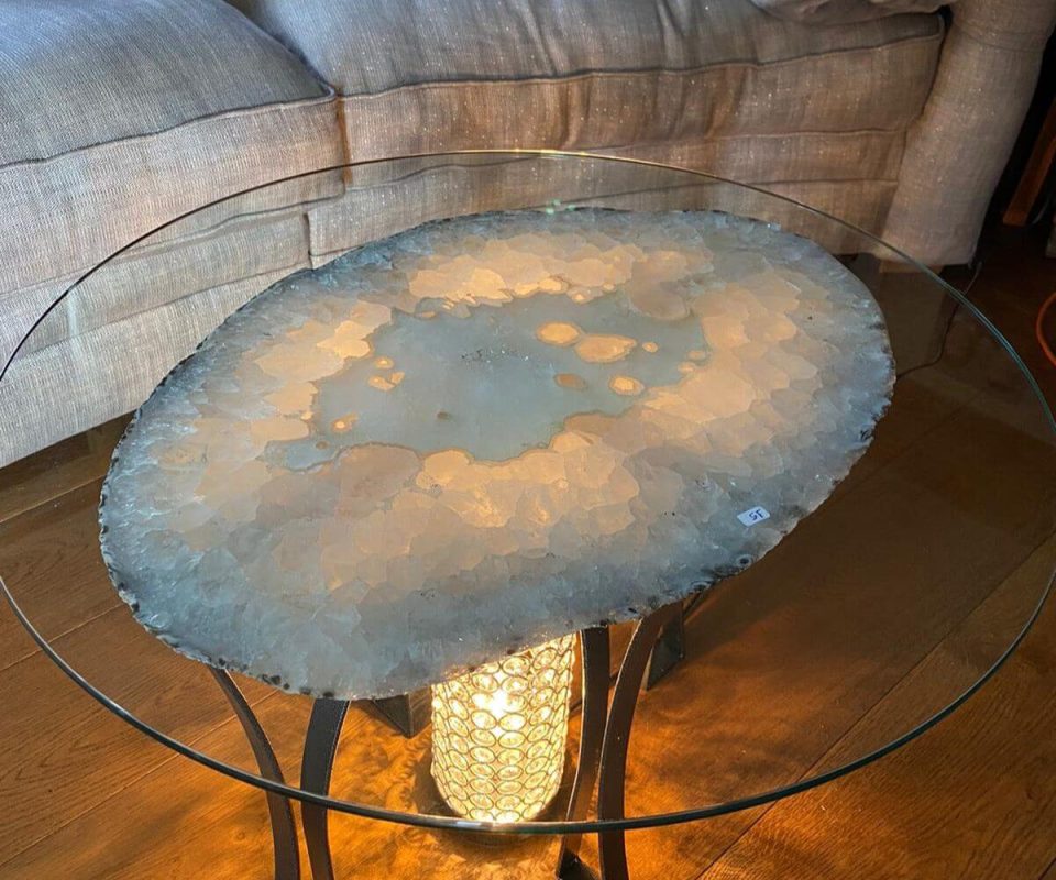 Agate Geode Table
